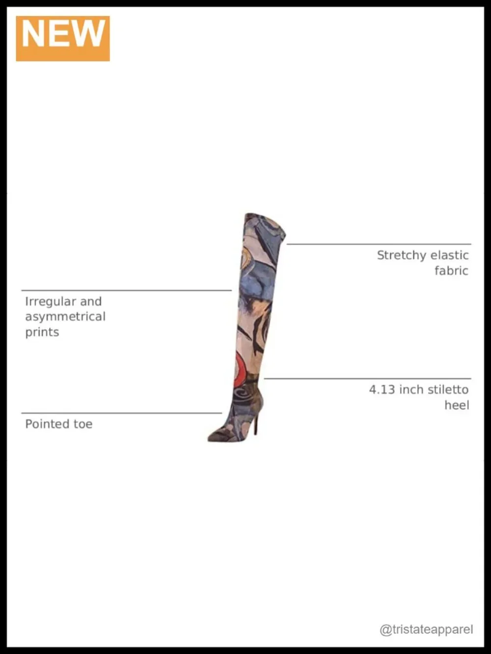 Stretchy Thigh High Boots Pointed Toe Stiletto Heel Over Knee Boots